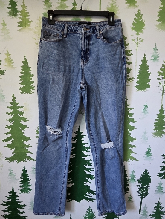 Fashion Nova Denim - Classic Blue Distressed Women's Jeans